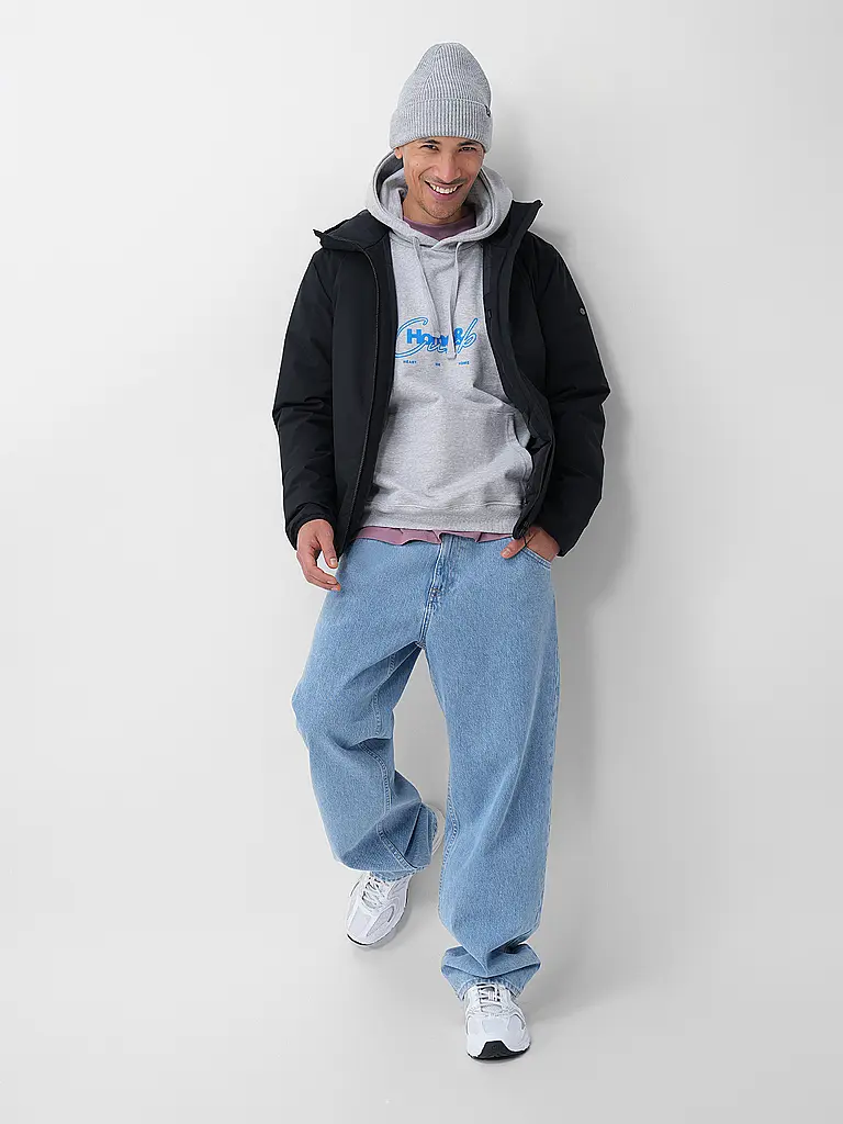WOODBIRD | Kapuzensweater - Hoodie WBPAW CURB | hellgrau