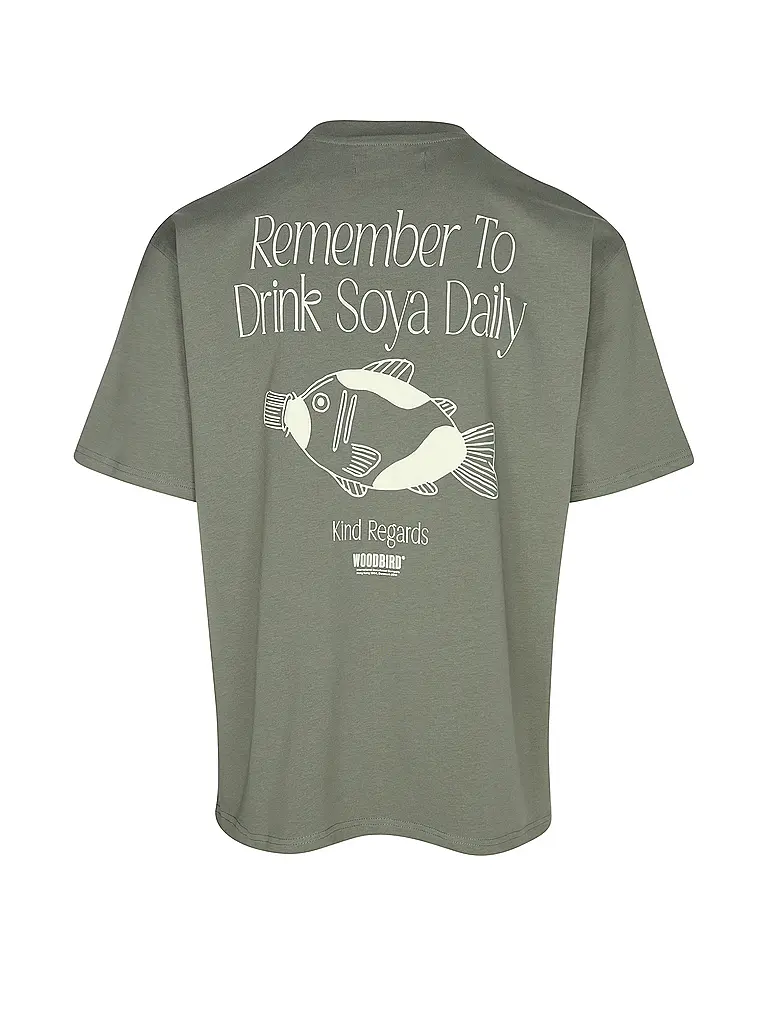 WOODBIRD | Nom du produit : T-Shirt WBBAINE | Vert clair