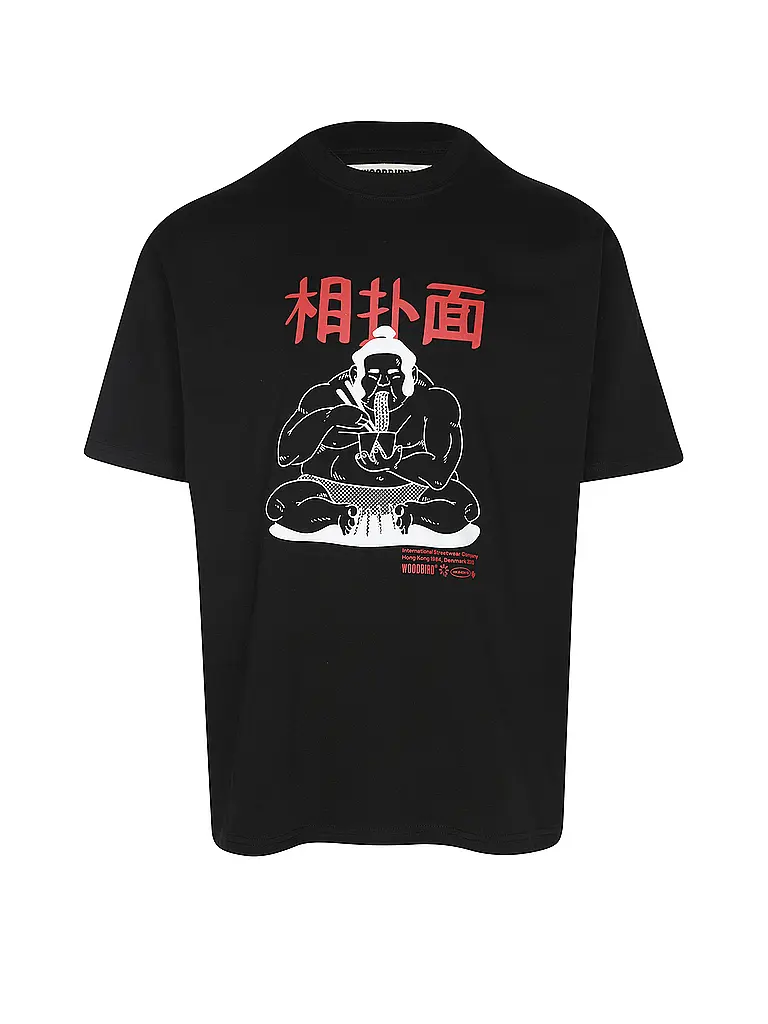 WOODBIRD | Nom du produit : T-Shirt WBBAINE | Noir