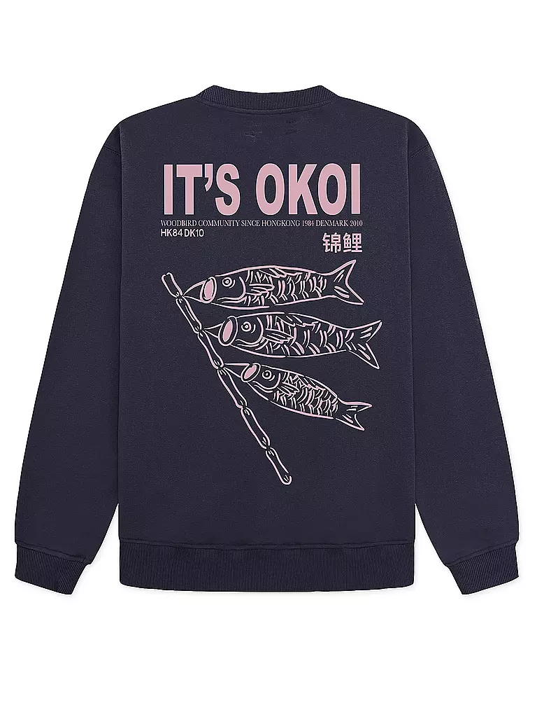 WOODBIRD | Sweat WBCANE KOI | Bleu foncé