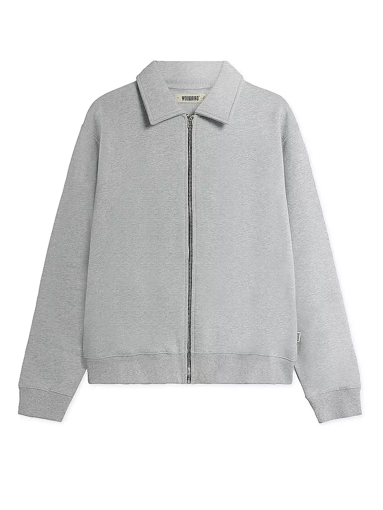 WOODBIRD | Sweatjacke WBTOM | hellgrau