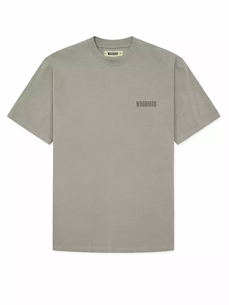 WOODBIRD | T-Shirt WBBAINE | hellgrau
