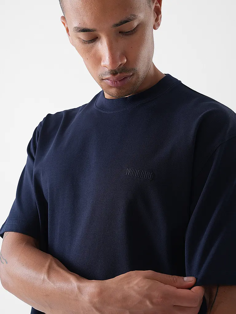 WOODBIRD | T-Shirt WBBAINE | dunkelblau
