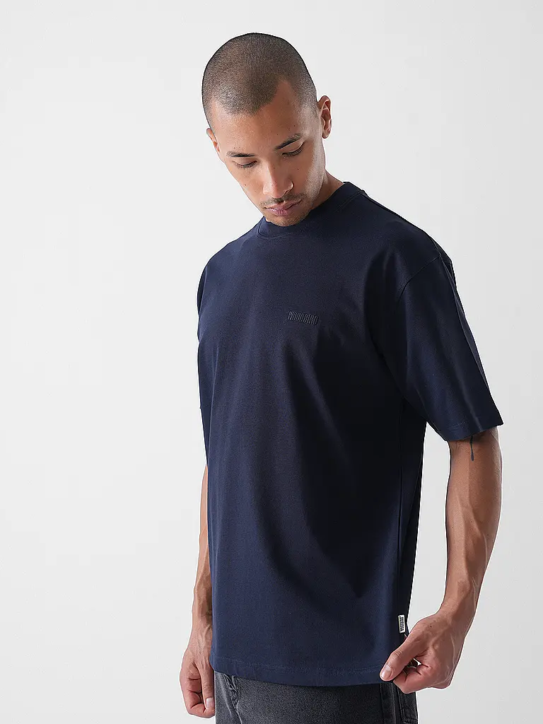 WOODBIRD | T-Shirt WBBAINE | dunkelblau