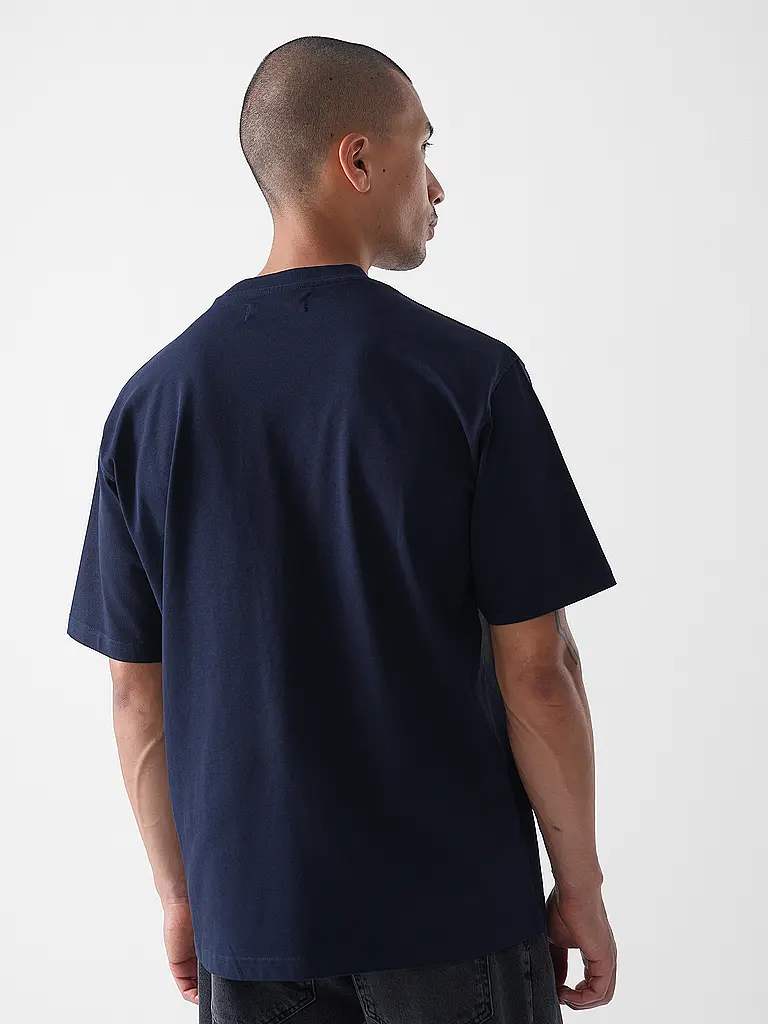 WOODBIRD | T-Shirt WBBAINE | dunkelblau