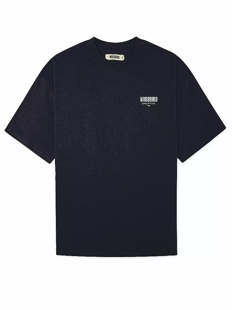 WOODBIRD | T-Shirt WBBEAM PHO | dunkelblau