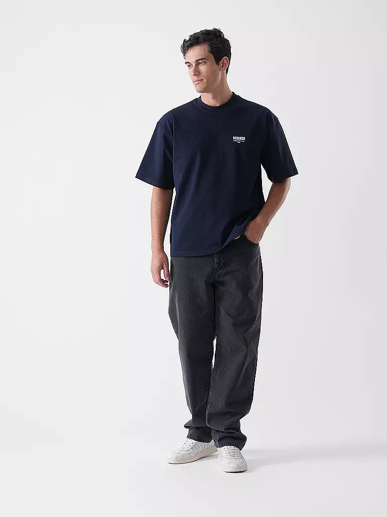 WOODBIRD | T-Shirt WBBEAM PHO | dunkelblau