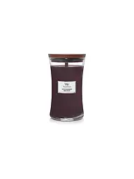 WOODWICK | Bougie parfumée avec mèche crépitante SANDUHR Large 610g Vanilla Bean | Lilas