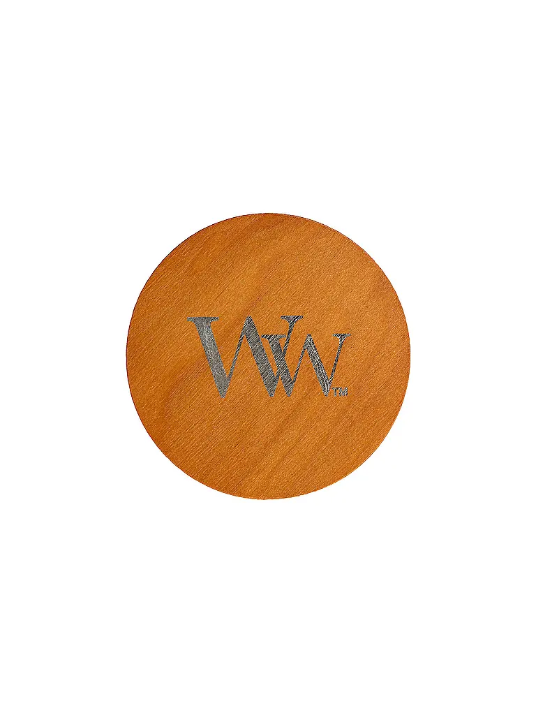 WOODWICK | Sanduhrkerze Knisterdocht 610g Large Patchouli Creme | Beige