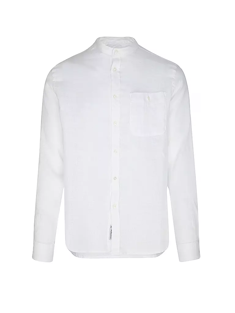 WOOLRICH | Chemise en lin coupe classique | weiss