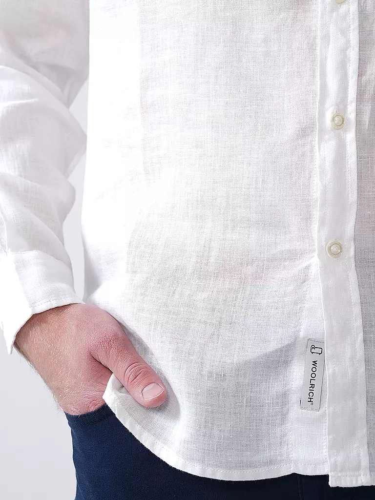 WOOLRICH | Chemise en lin coupe classique | 