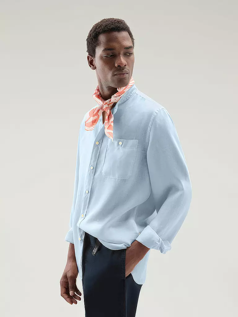 WOOLRICH | Chemise en lin coupe classique | 