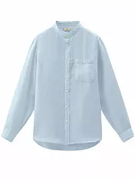 WOOLRICH | Chemise en lin coupe regular | Bleu clair