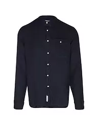 WOOLRICH | Leinenhemd Regular Fit  | Bleu foncé