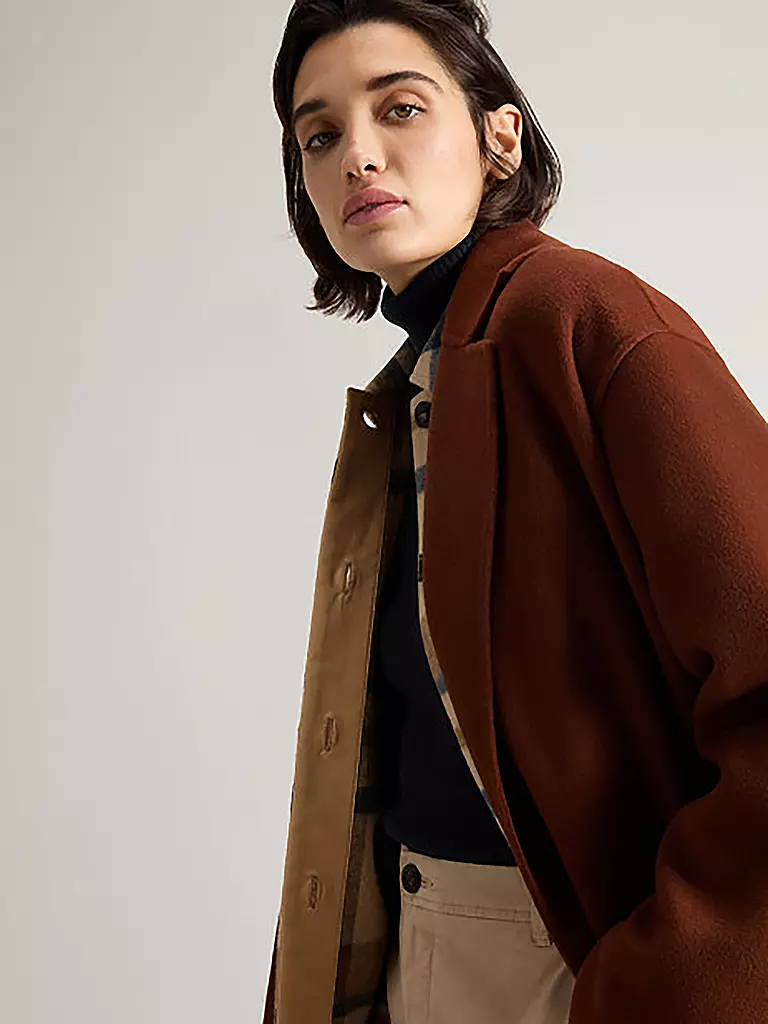 WOOLRICH | Manteau en laine | Marron