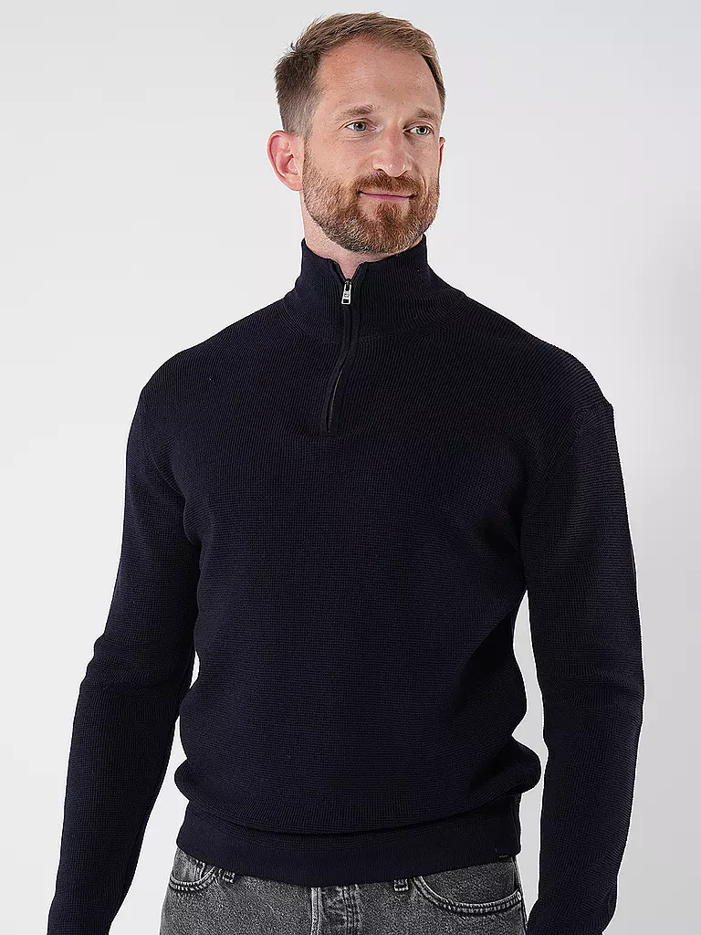 WOOLRICH | Troyer Pullover | Bleu