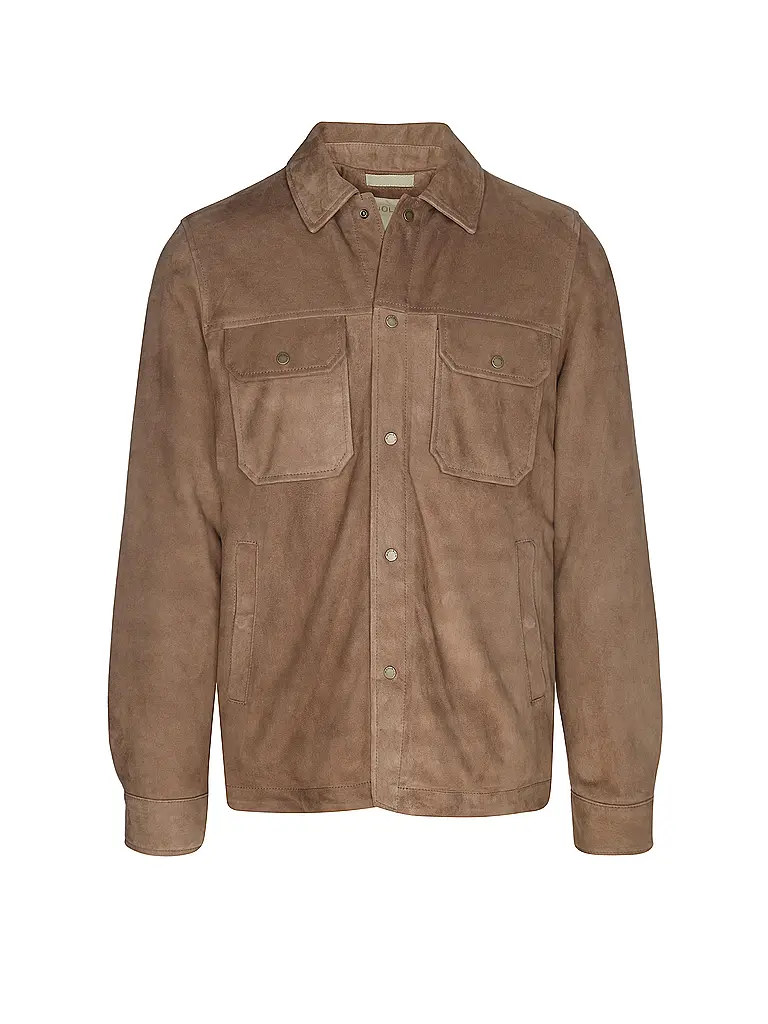 WOOLRICH | Veste en cuir ALASKAN | camel
