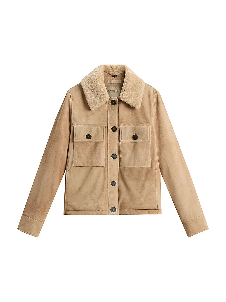 WOOLRICH | Veste en cuir AMBER | beige