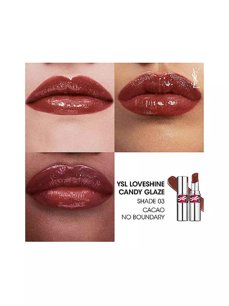 YVES SAINT LAURENT | Loveshine Candy Glaze Lipgloss-Stick (3 Cacao No Doundary) | 