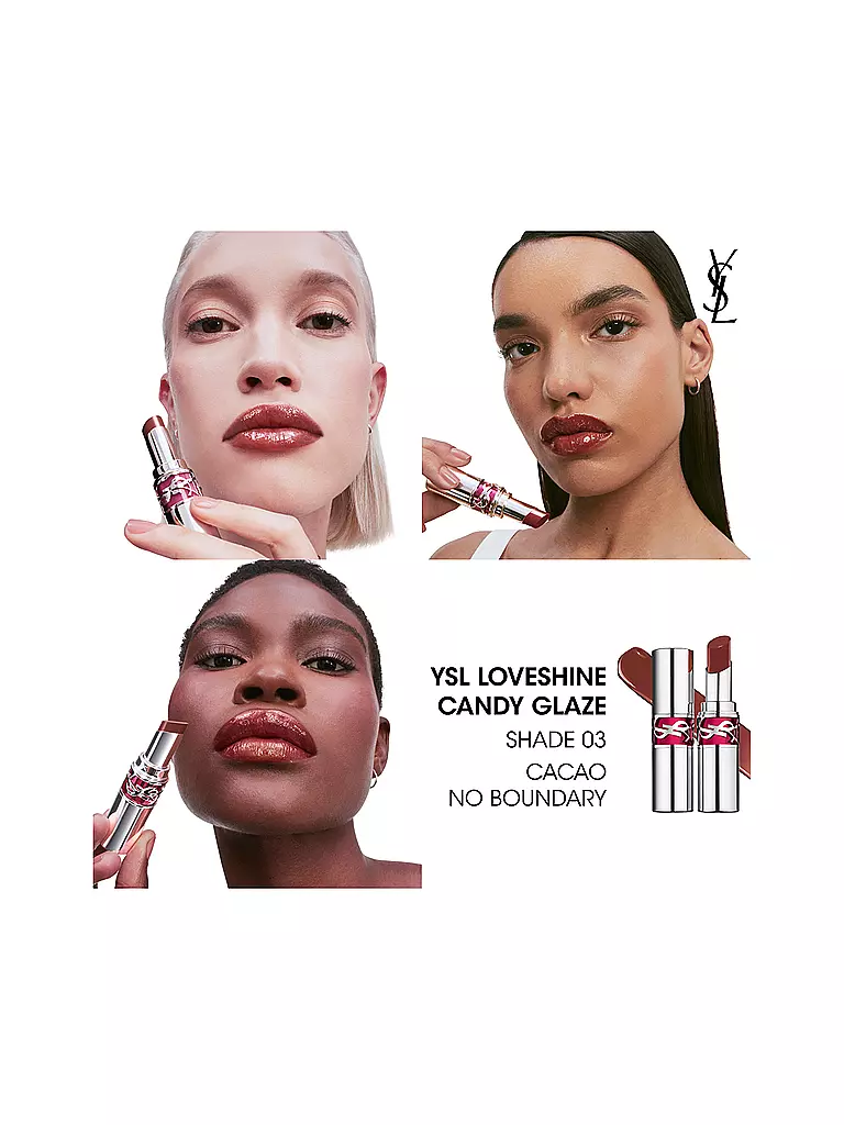 YVES SAINT LAURENT | Loveshine Candy Glaze Lipgloss-Stick (3 Cacao No Doundary) | 