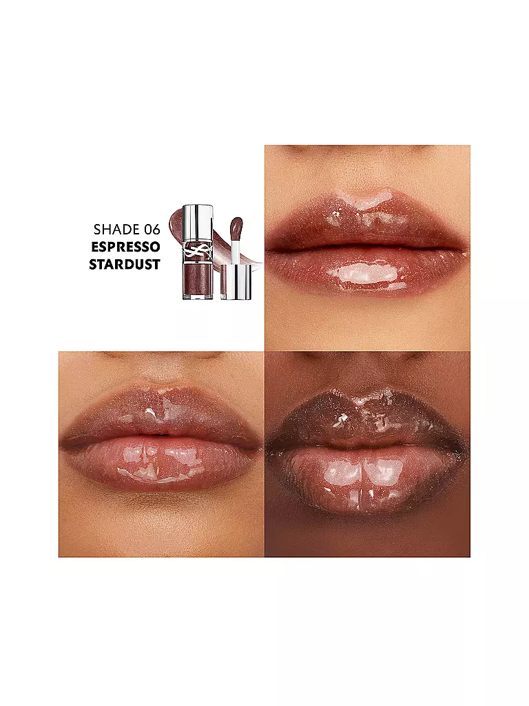 YVES SAINT LAURENT | Loveshine Plumping Lip Oil Gloss (6 Espresso Stardust) | 