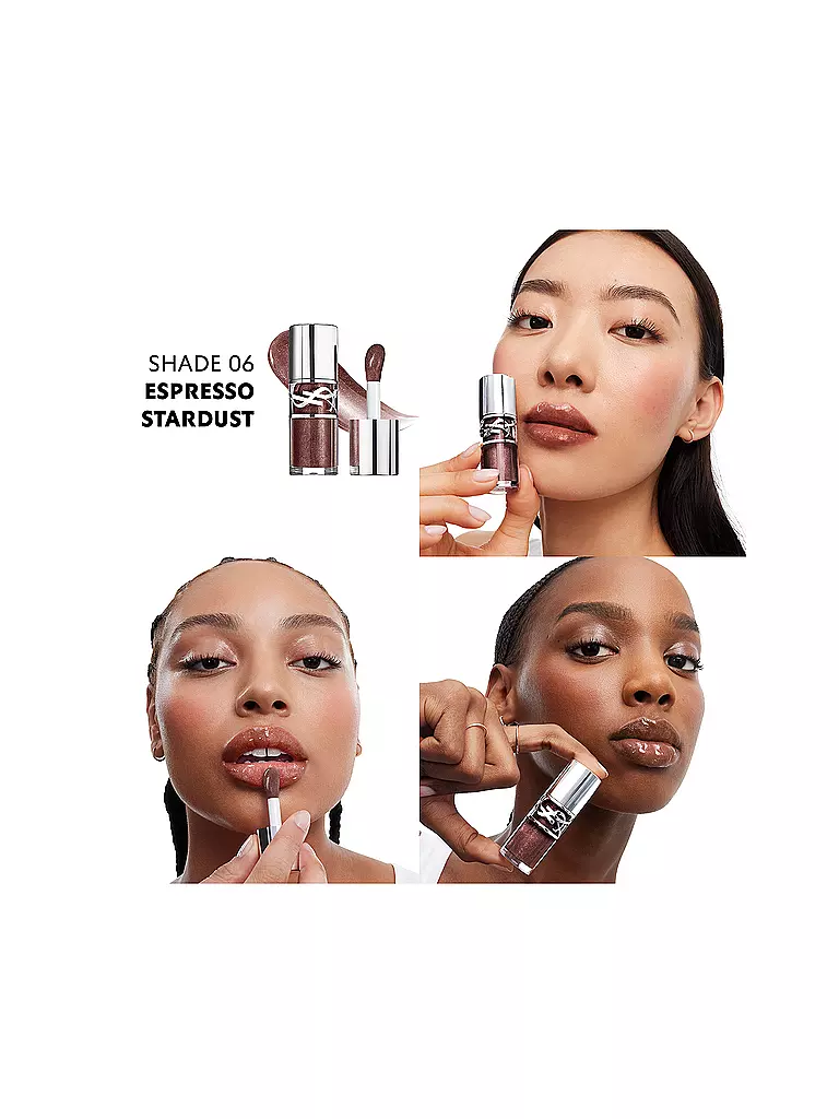 YVES SAINT LAURENT | Loveshine Plumping Lip Oil Gloss (6 Espresso Stardust) | 