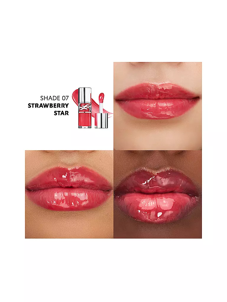 YVES SAINT LAURENT | Loveshine Plumping Lip Oil Gloss (7 Strawberry Star) | 