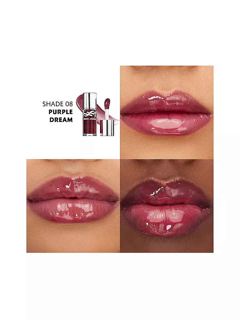 YVES SAINT LAURENT | Loveshine Plumping Lip Oil Gloss (8 Purple Dream) | 