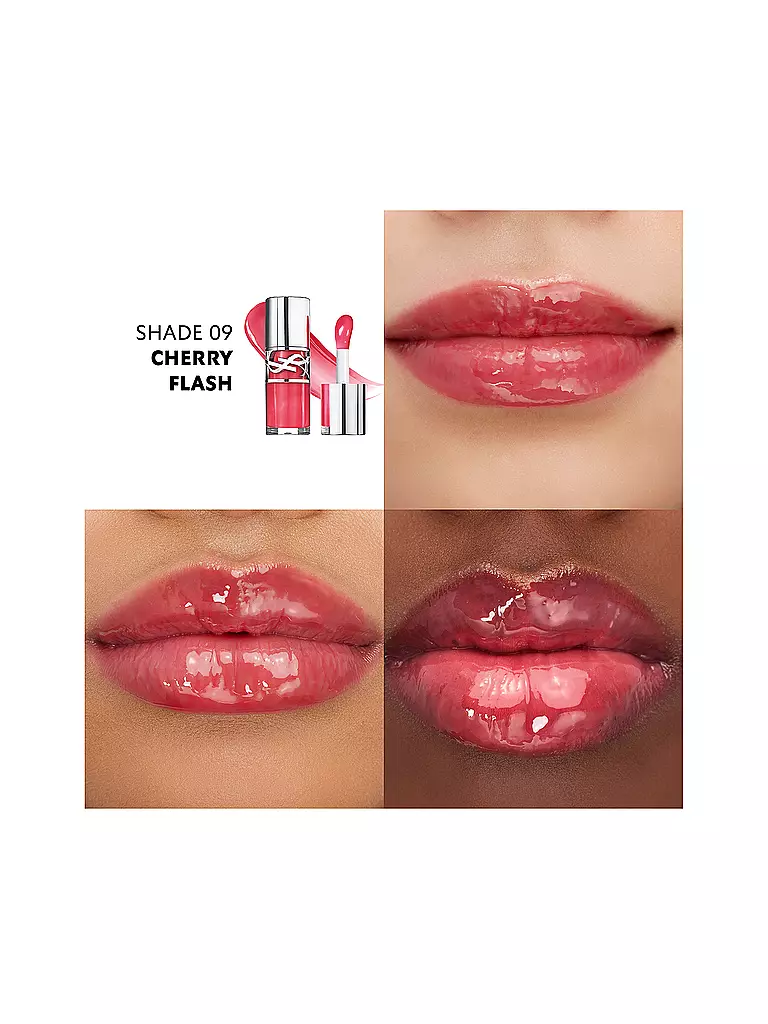 YVES SAINT LAURENT | Loveshine Plumping Lip Oil Gloss (9 Cherry Flash) | 