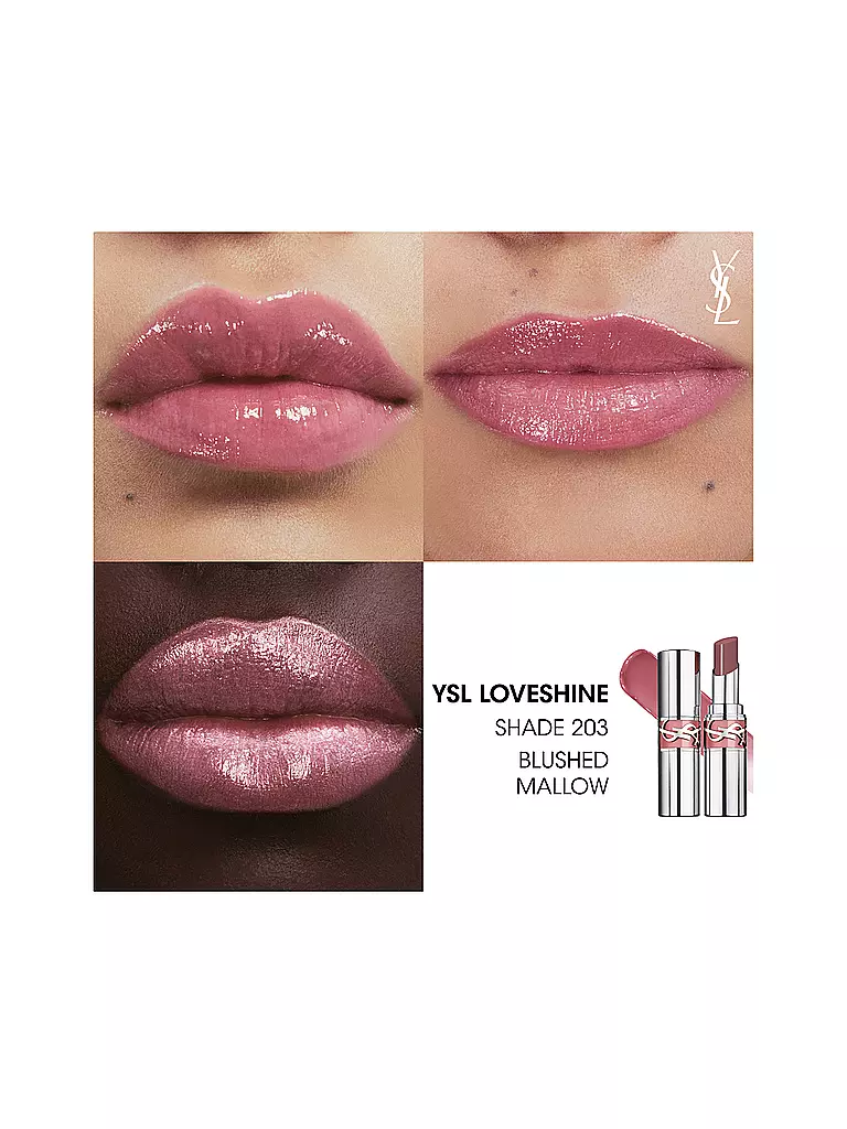 YVES SAINT LAURENT | Loveshine Rouge à Lèvres (203 Guimauve Rosée) | rosa