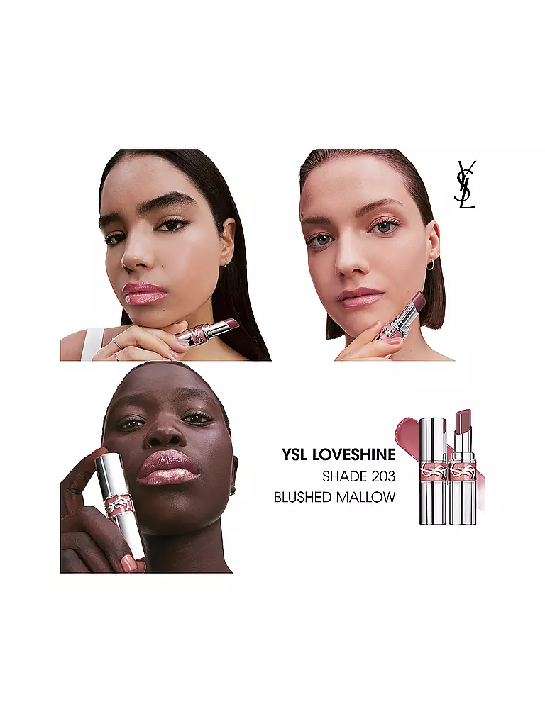 YVES SAINT LAURENT | Loveshine Rouge à Lèvres (203 Guimauve Rosée) | rosa