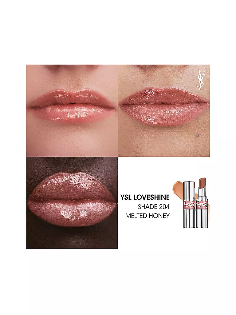 YVES SAINT LAURENT | Loveshine Rouge à Lèvres (204 Melted Honey) | camel