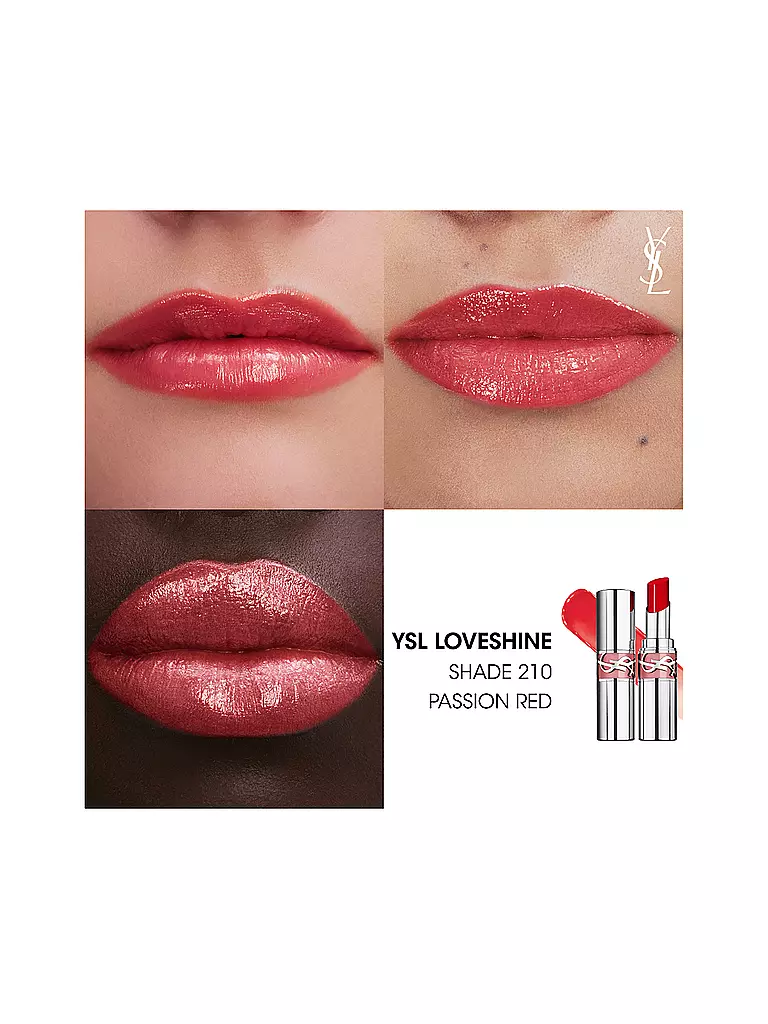 YVES SAINT LAURENT | Loveshine Rouge à Lèvres (210 Passion Red) | koralle