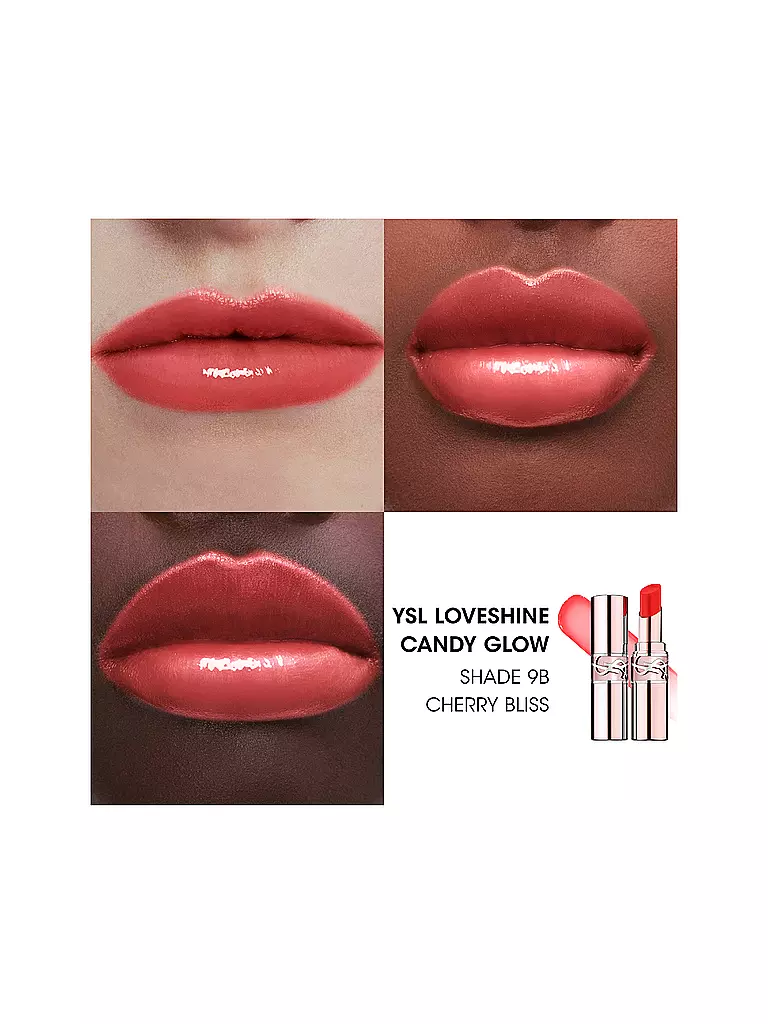 YVES SAINT LAURENT | Rouge à lèvres - Loveshine Candy Glow Balm (9B Cherry Pliss) | rot