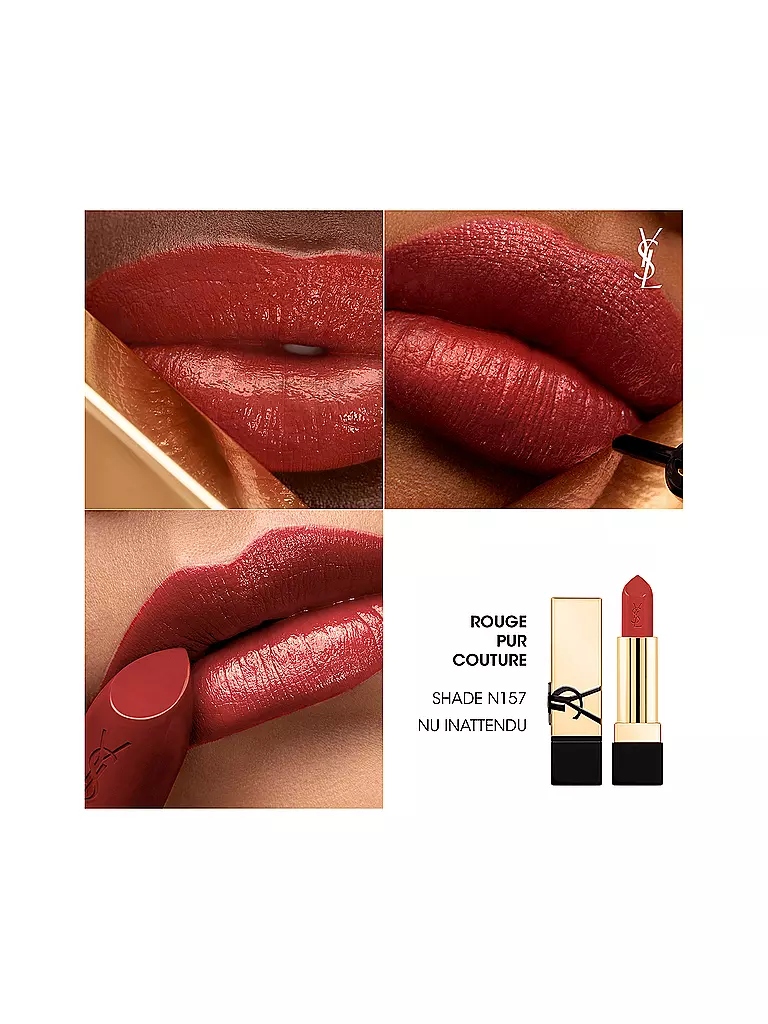 YVES SAINT LAURENT | Rouge à lèvres - Rouge Pur Couture (N157) | dunkelrot
