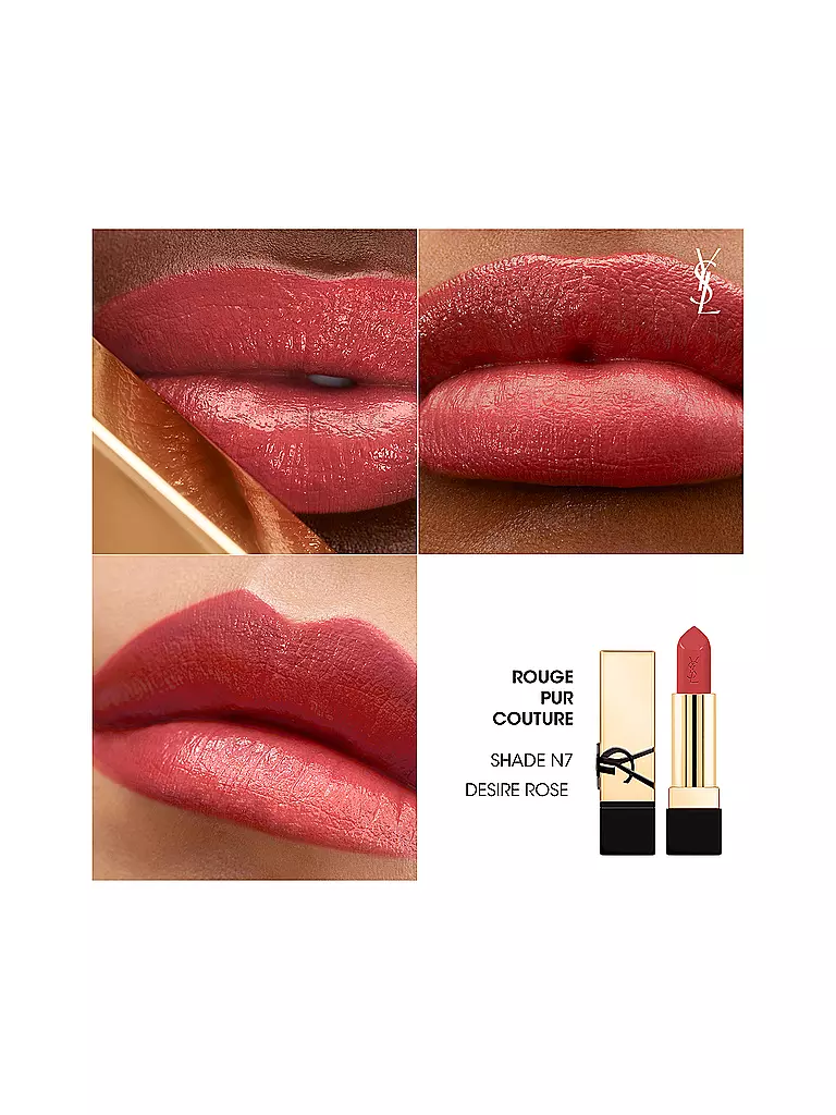 YVES SAINT LAURENT | Rouge à lèvres - Rouge Pur Couture (N7) | dunkelrot