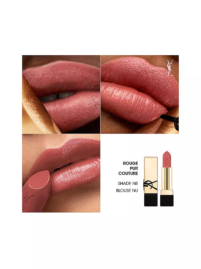 YVES SAINT LAURENT | Rouge à lèvres - Rouge Pur Couture (N8) | rosa