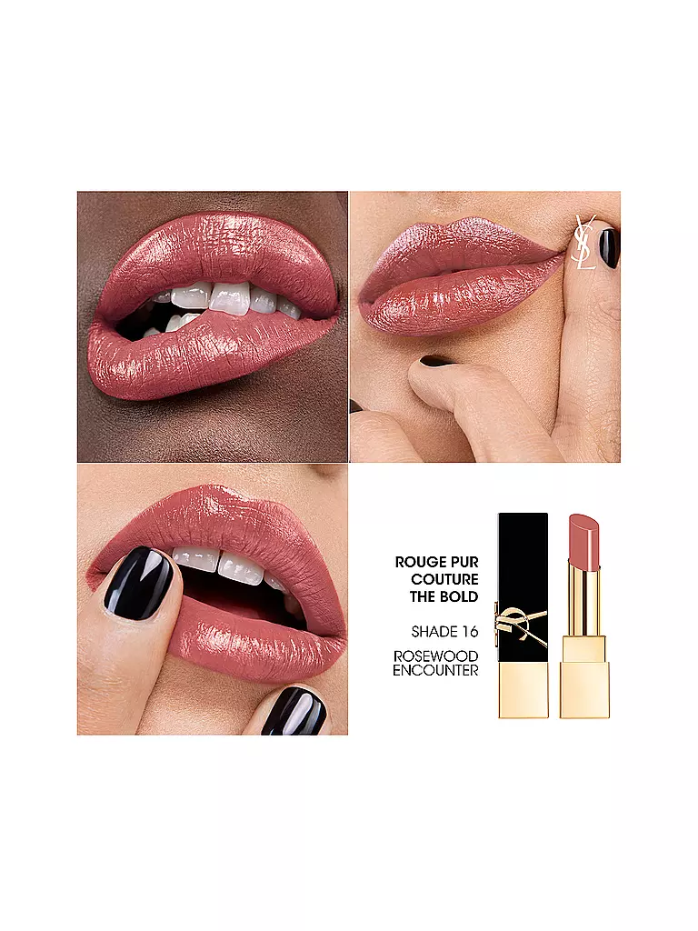 YVES SAINT LAURENT | Rouge à lèvres - Rouge Pur Couture The Bold Nude (16 Rosewood) | rosa