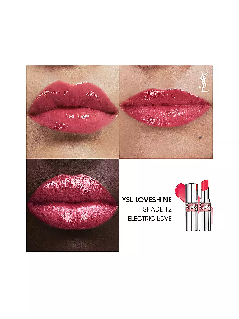 YVES SAINT LAURENT | Rouge à lèvres Loveshine (12 Electric Love) | rot
