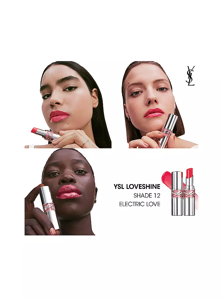 YVES SAINT LAURENT | Rouge à lèvres Loveshine (12 Electric Love) | rot