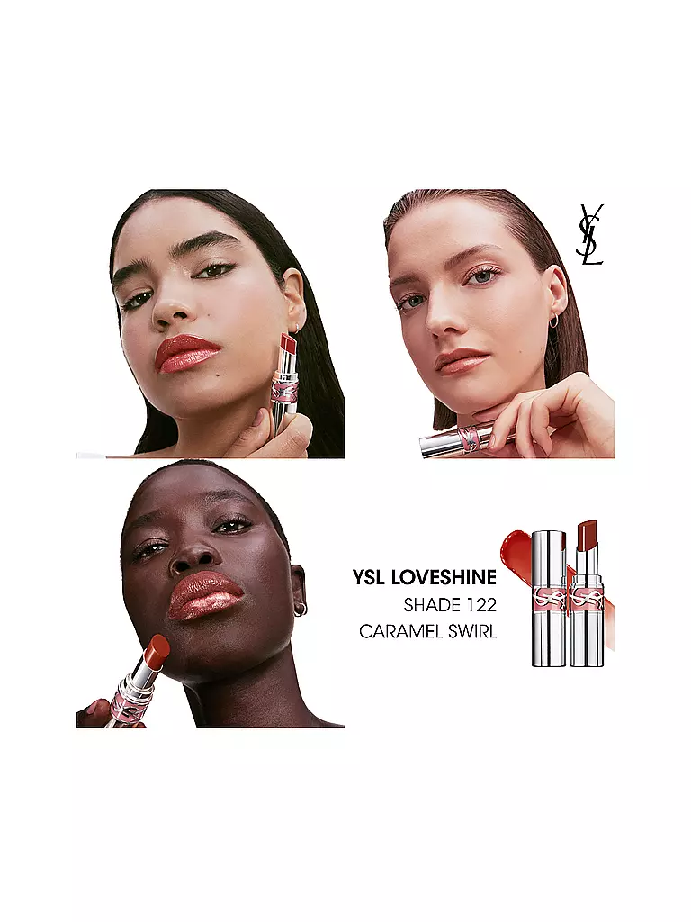 YVES SAINT LAURENT | Rouge à lèvres Loveshine (122 Caramel Kiss) | 