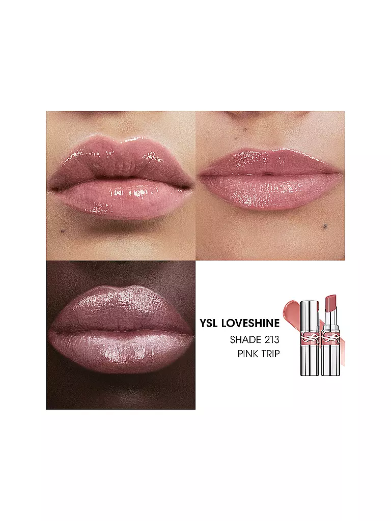 YVES SAINT LAURENT | Rouge à lèvres Loveshine (213 Pink Me) | rosa