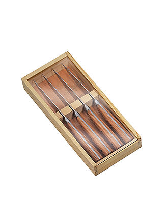 ZASSENHAUS | Set de 4 couteaux à steak en bois de Pakka