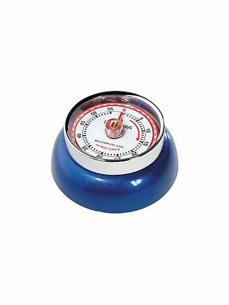 ZASSENHAUS | Minuteur de cuisine SPEED 7cm bleu métallisé