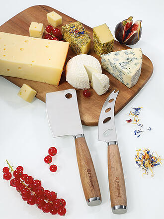 ZASSENHAUS | Set de couteaux à fromage 2 pièces Acacia Marron foncé