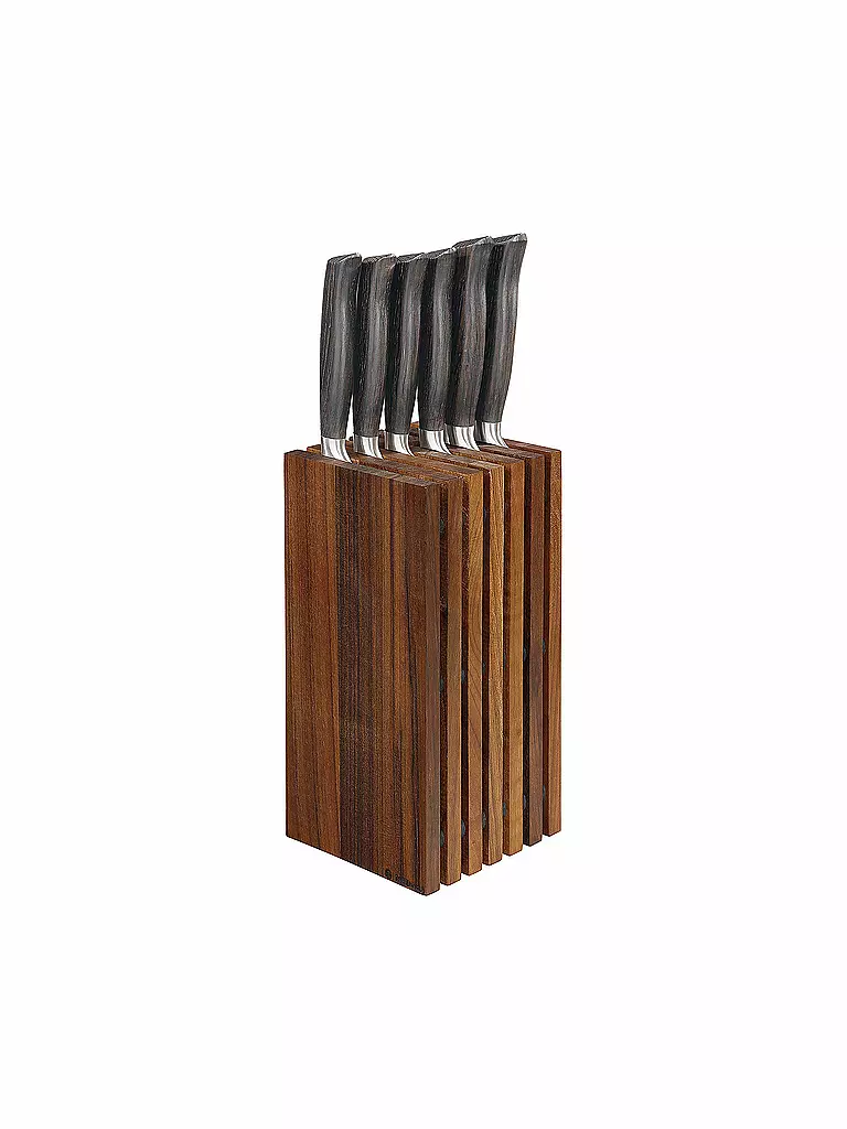 ZASSENHAUS | Bloc à couteaux 13x26cm Noyer | braun