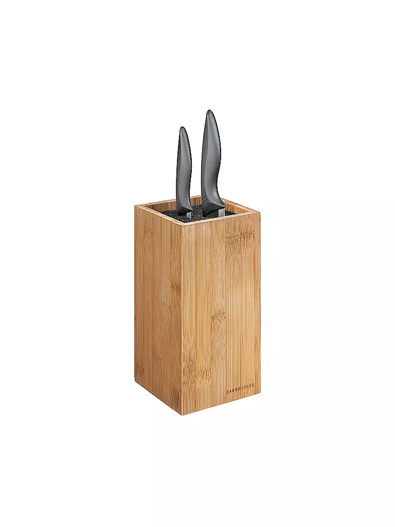 ZASSENHAUS | Bloc à couteaux en bambou 23cm | braun