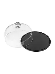 ZASSENHAUS | COMFORT PLUS - Cloche à fromage avec couvercle en verre 28 cm | Noir