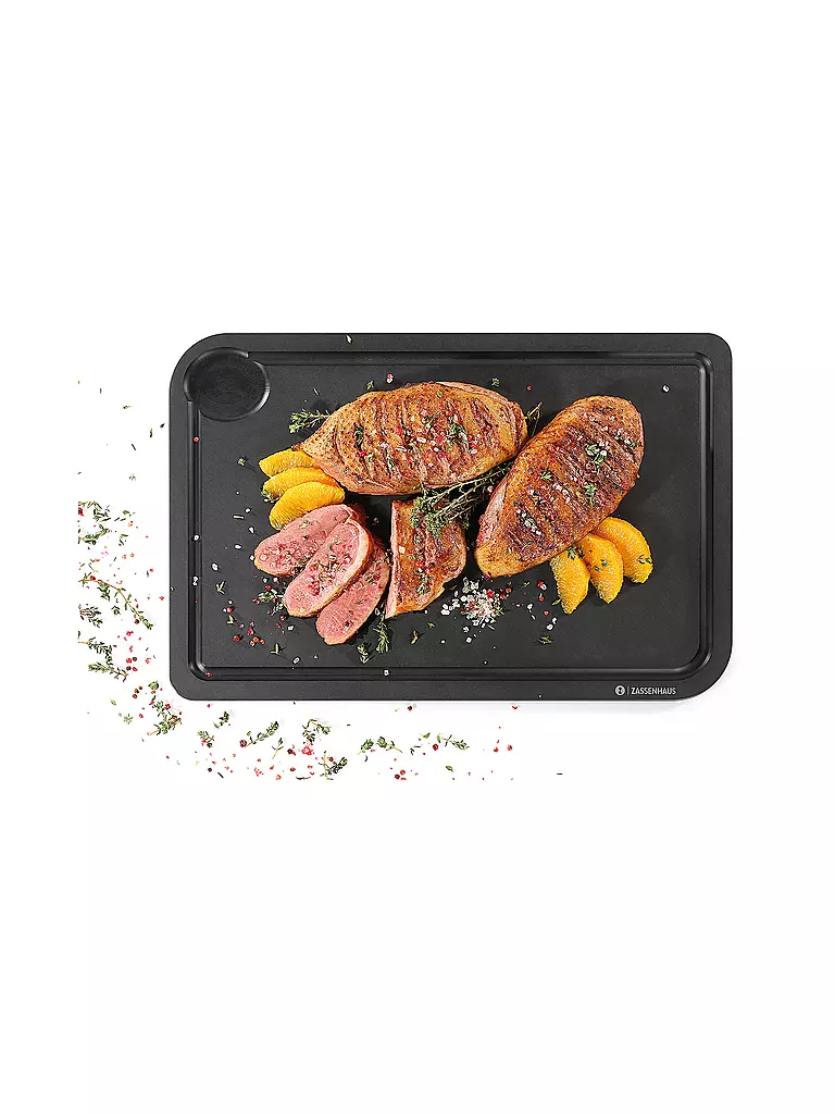 ZASSENHAUS | COMFORT PLUS - Planche à découper 42×27,5×0,9cm | schwarz