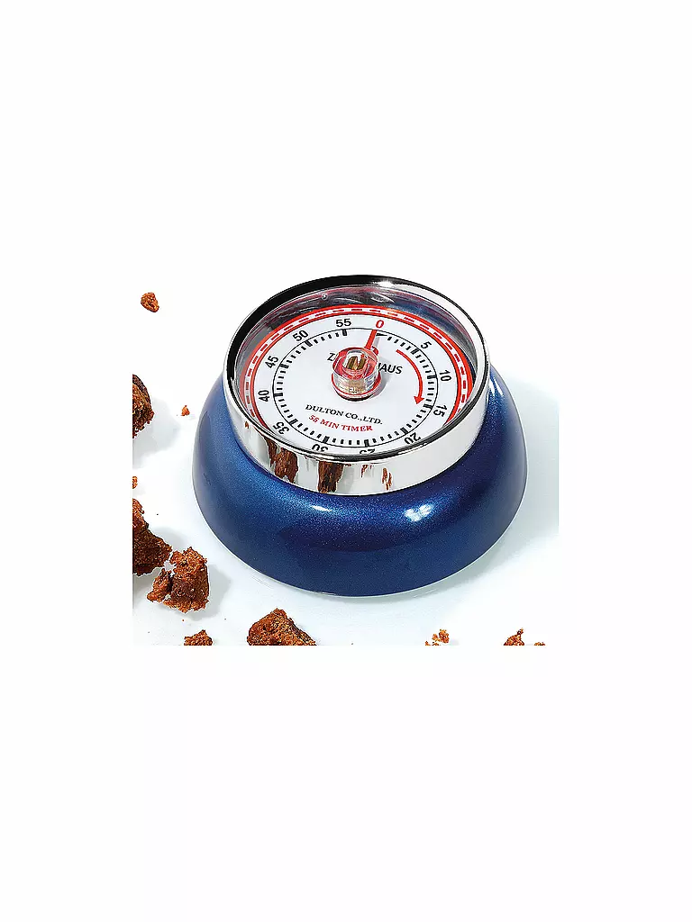 ZASSENHAUS | Minuteur de cuisine SPEED 7cm bleu métallisé | blau